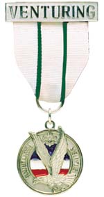 Venturing Silver Award Medal