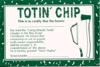 Old version of Totin' Chip Wallet Card (34234A)