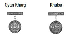 Gyan Kharg and Khalsa medals