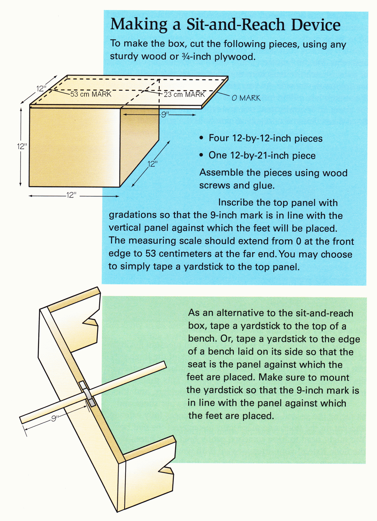 Tenderfoot Exercise Chart