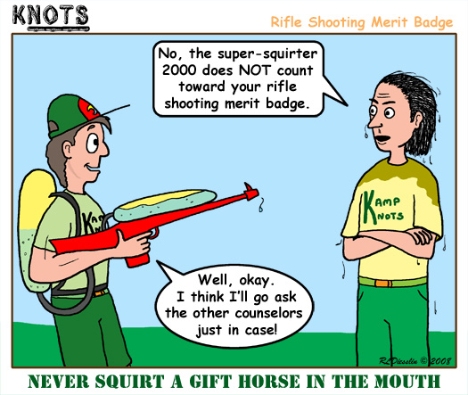rifle shooting. A Cartoon from the KNOTS or